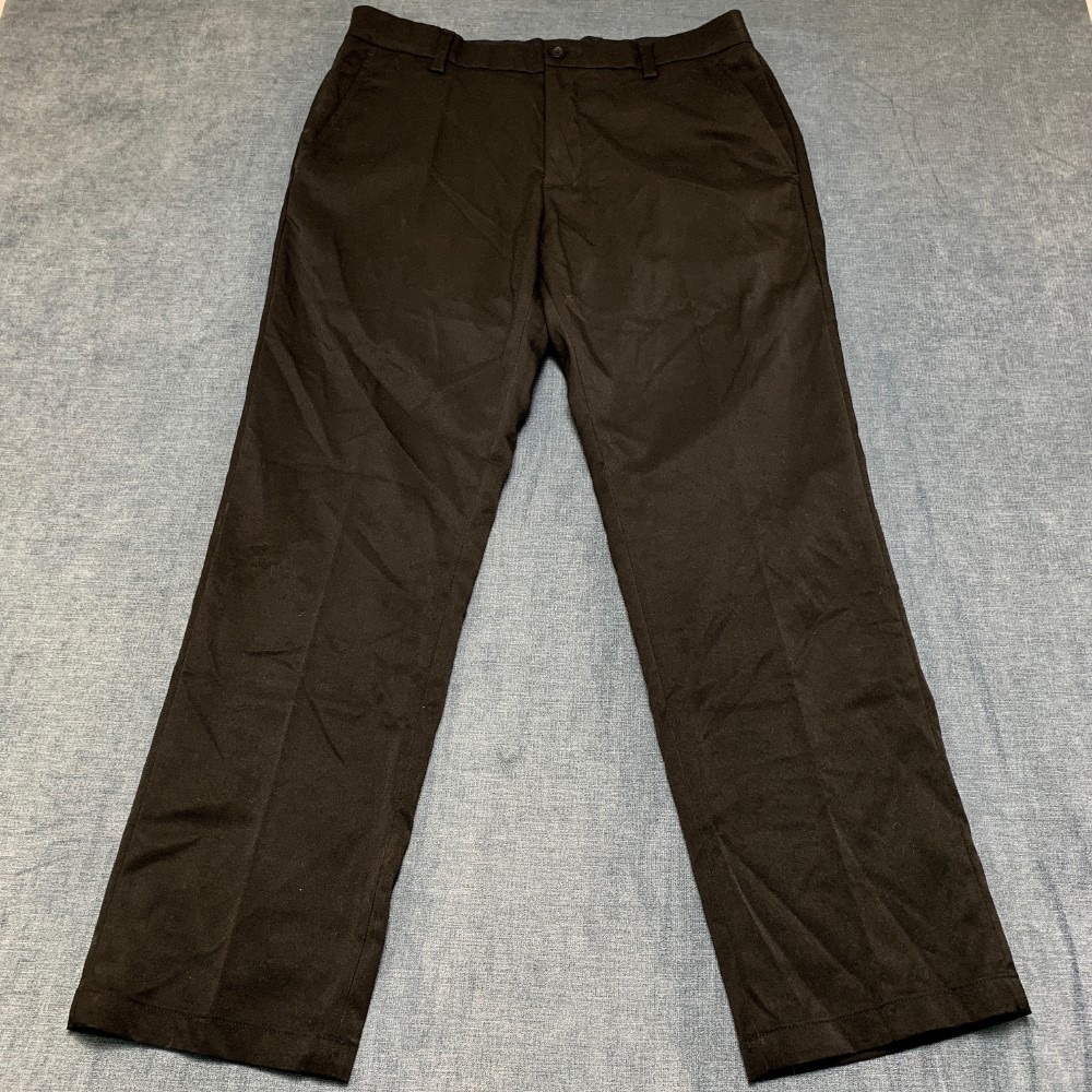 Amazon Essentials Dress Pants Mens 34x30 Black Formal Classic Fit Straight Leg